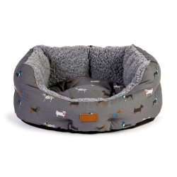 Danish Design FatFace Marching Dogs Deluxe Slumber Pet Bed 18" / 45cm